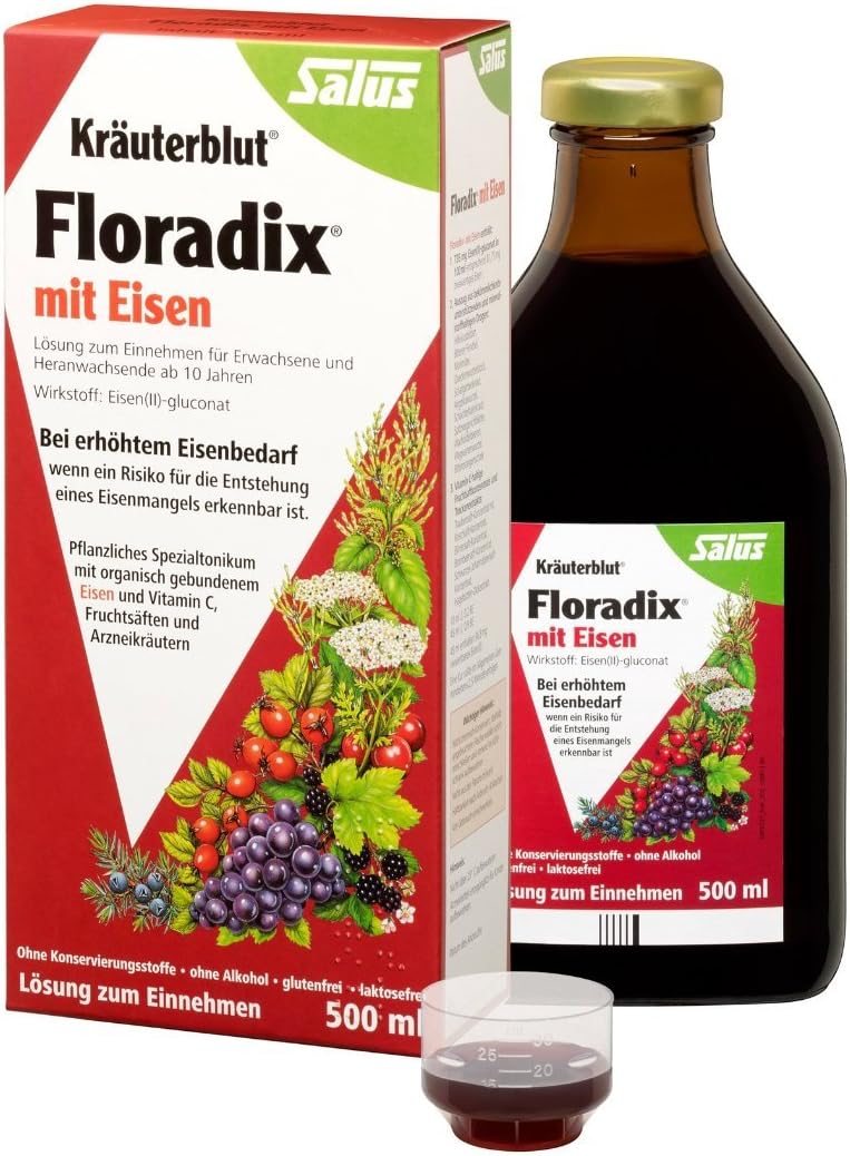 Salus Kräuterblut Floradix, 2er Pack (2 x 500ml) : Amazon.de: Drogerie ...
